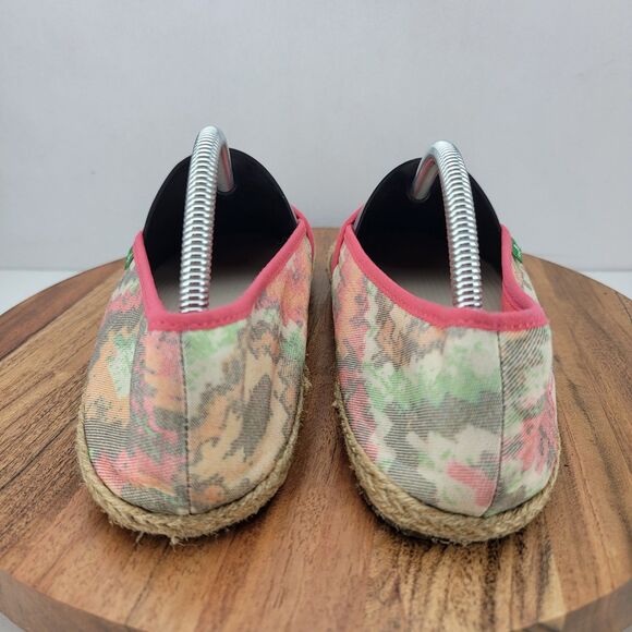Sanuk Womens Size 10 Red Boho Sun Fade Print Mya Espadrille Flats Shoes - Picture 4 of 7